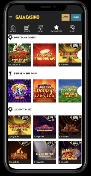 Gala Casino UK Mobile